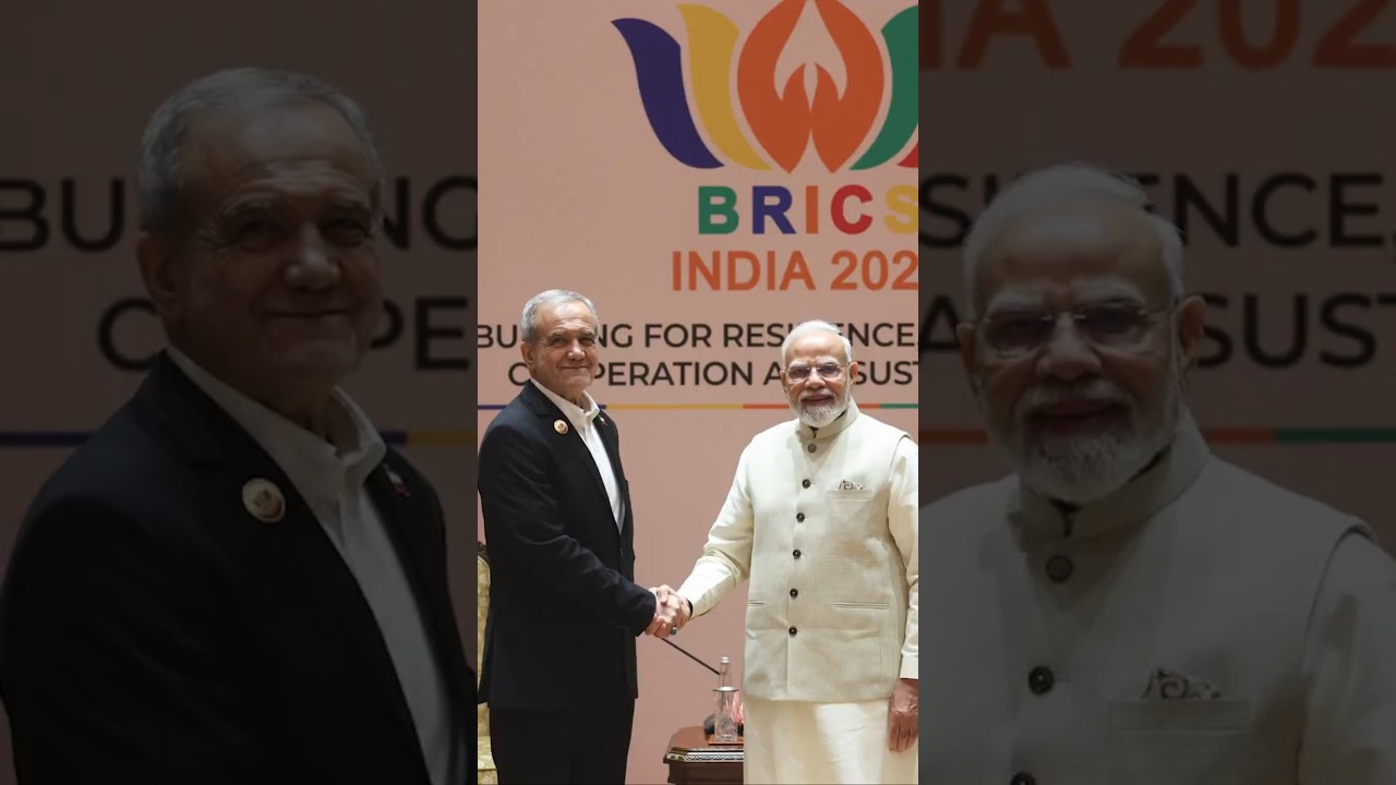 PM Modi meets President of Iran Masoud Pezeshkian in New Delhi | #brics | #shorts