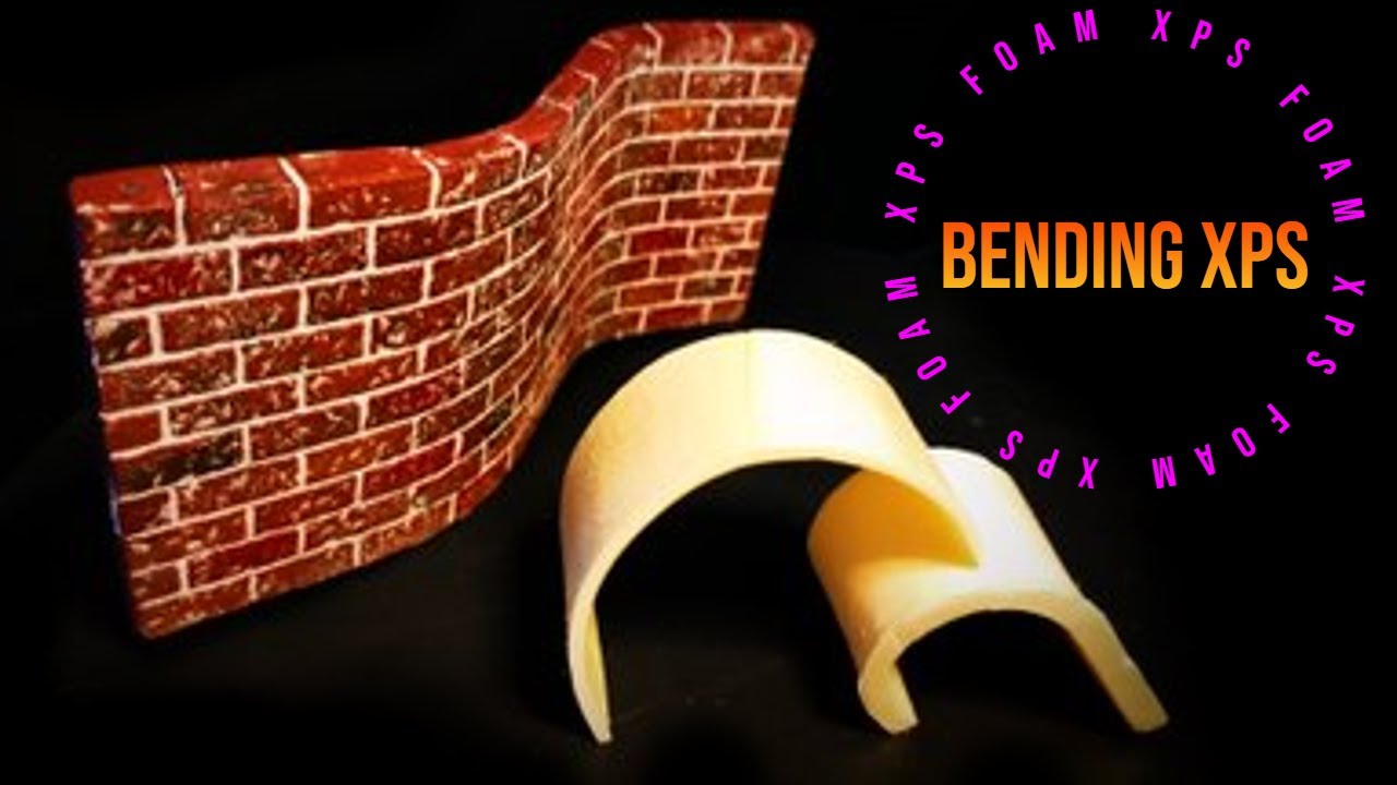 Easy way to bend XPS foam #xps #diy