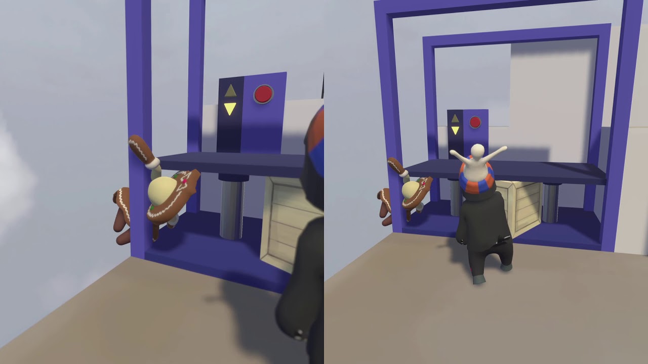 Human Fall Flat local multiplayer split screen on PS5