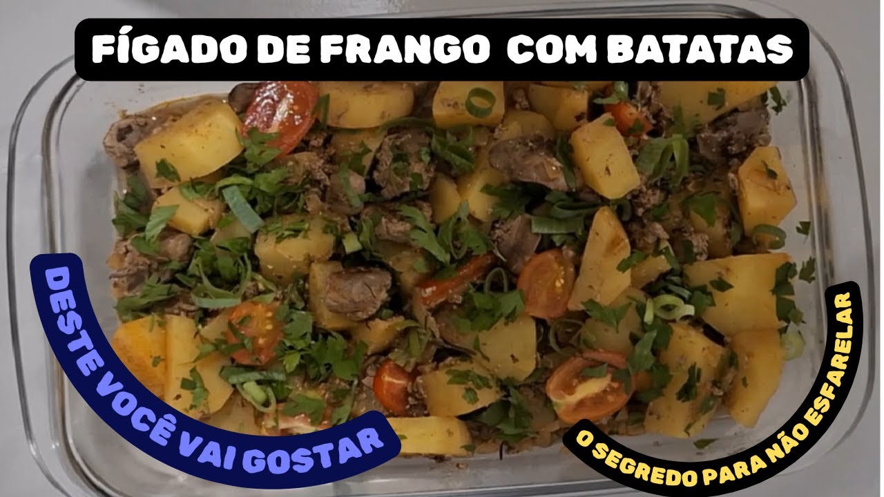 Fígado de frango cozido com batatas   Esse você vai gostar