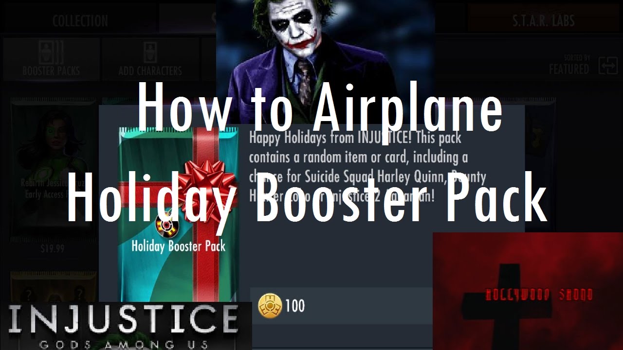 Injustice Gods Among Us iOS - How to Airplane Holiday Booster Pack