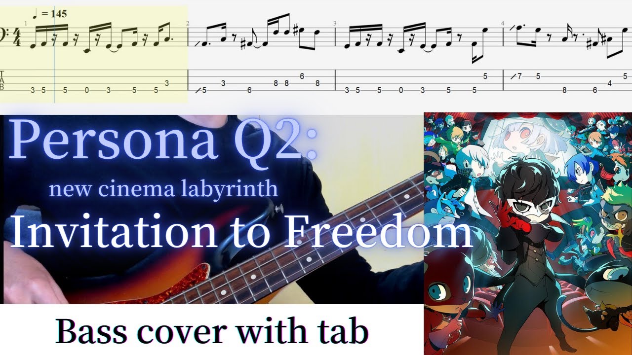 Persona Q2: New Cinema Labyrinth - Invitation to Freedom - (Bass Cover with Tab)