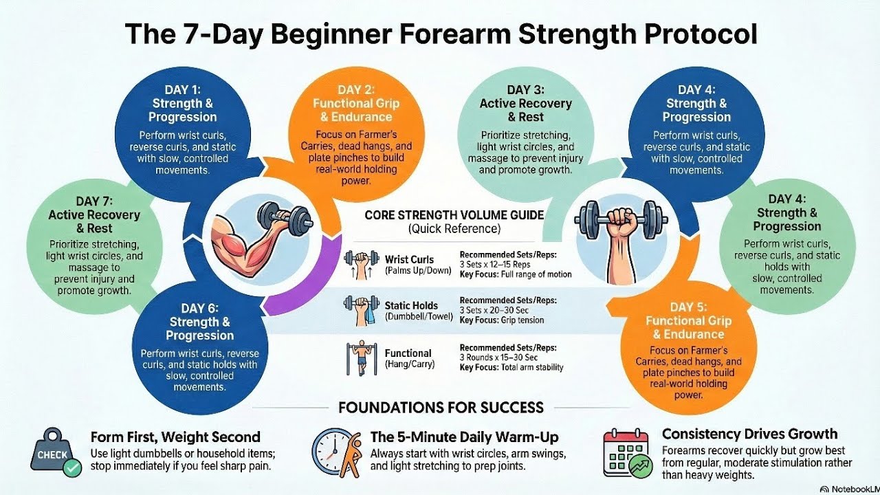 💯 ✅ To effectively train forearms for 7 days with carryover