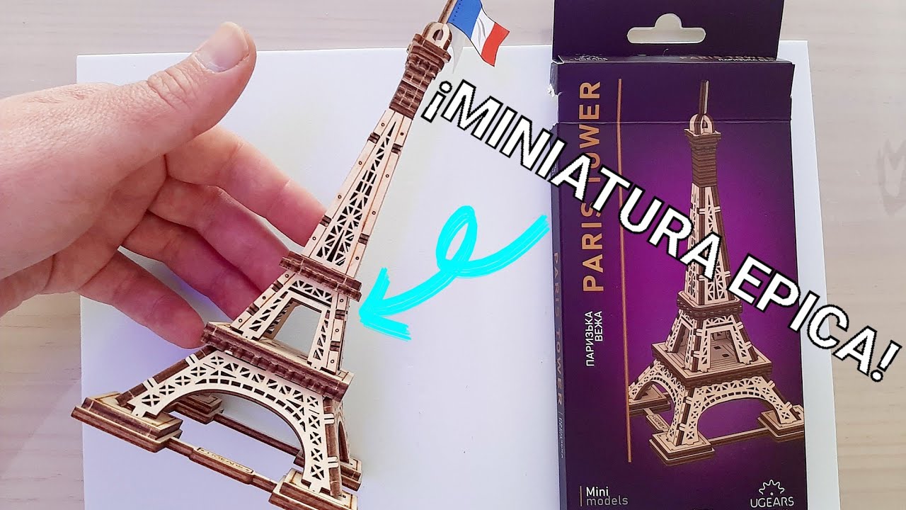 Construí la torre Eiffel en miniatura ¡Mira como lo hice!
