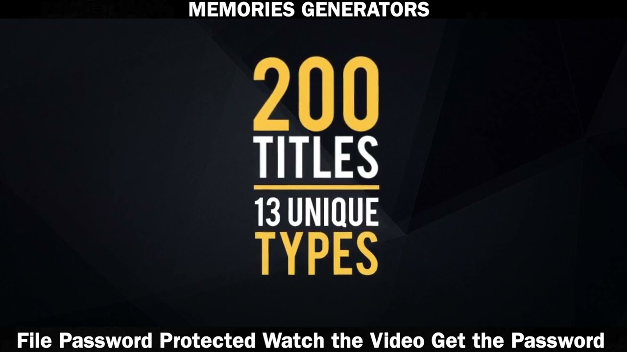 200+ Titles Collection | Premiere Pro | Free Download Premiere Pro Templates
