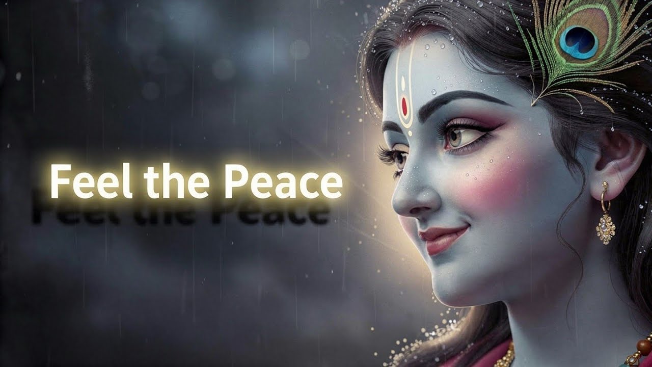 Hare Krishna Maha Mantra 🌙 Rain LoFi Bhajan for Deep Sleep, Study & Meditation (108 Times) 