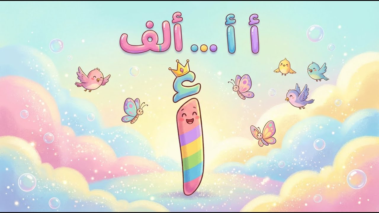 أغنية حرف الألف للأطفال | أ أ أ ألف | تعليم الحروف العربية