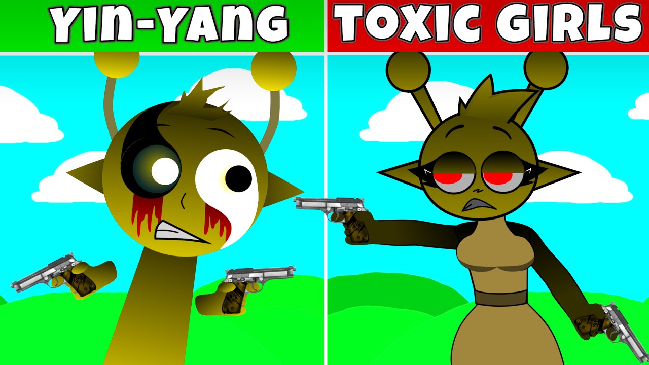 Sprunki Toxic Girls Repeats Sprunki Yin Yang Fan Mod