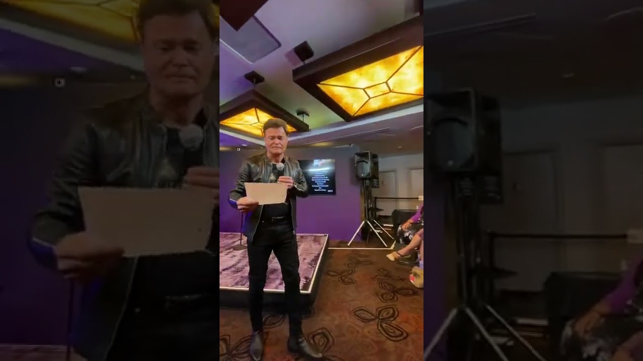 Donny Osmond VIP EXPERIENCE October 13, 2022 singing “12th of Never” to my husband and me.