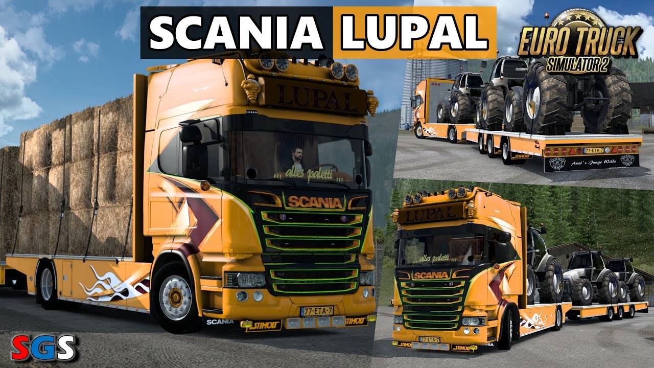 |ETS2 1.46| SCANIA V8 LUPAL [Truck Mod]