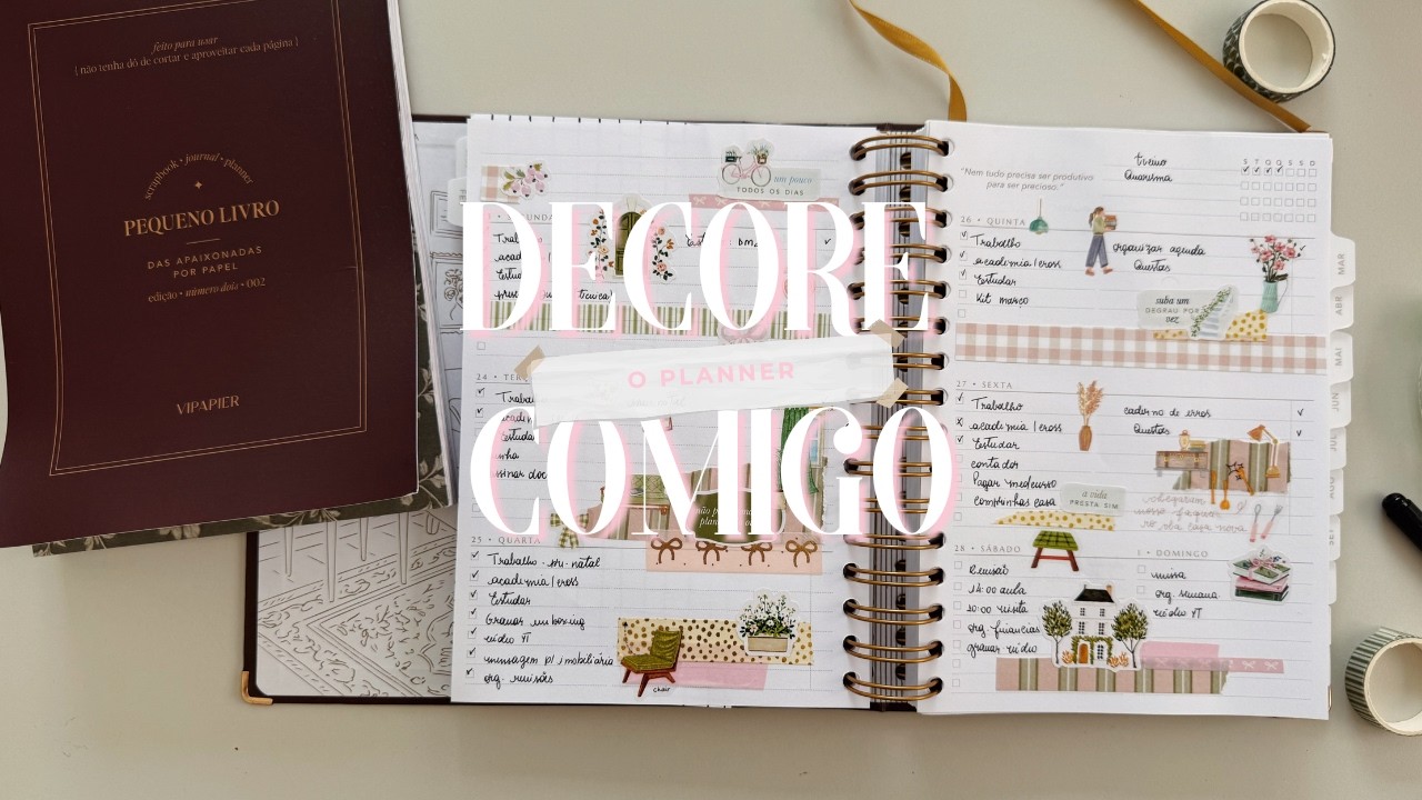 DECORE uma semana comigo no PLANNER @VIPAPIER 