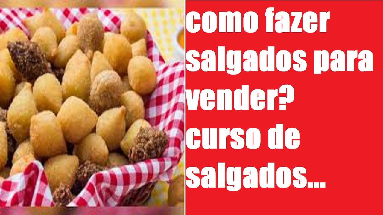 salgados de festa/salgados para vender/ como fazer salgados congelados/ curso de salgados