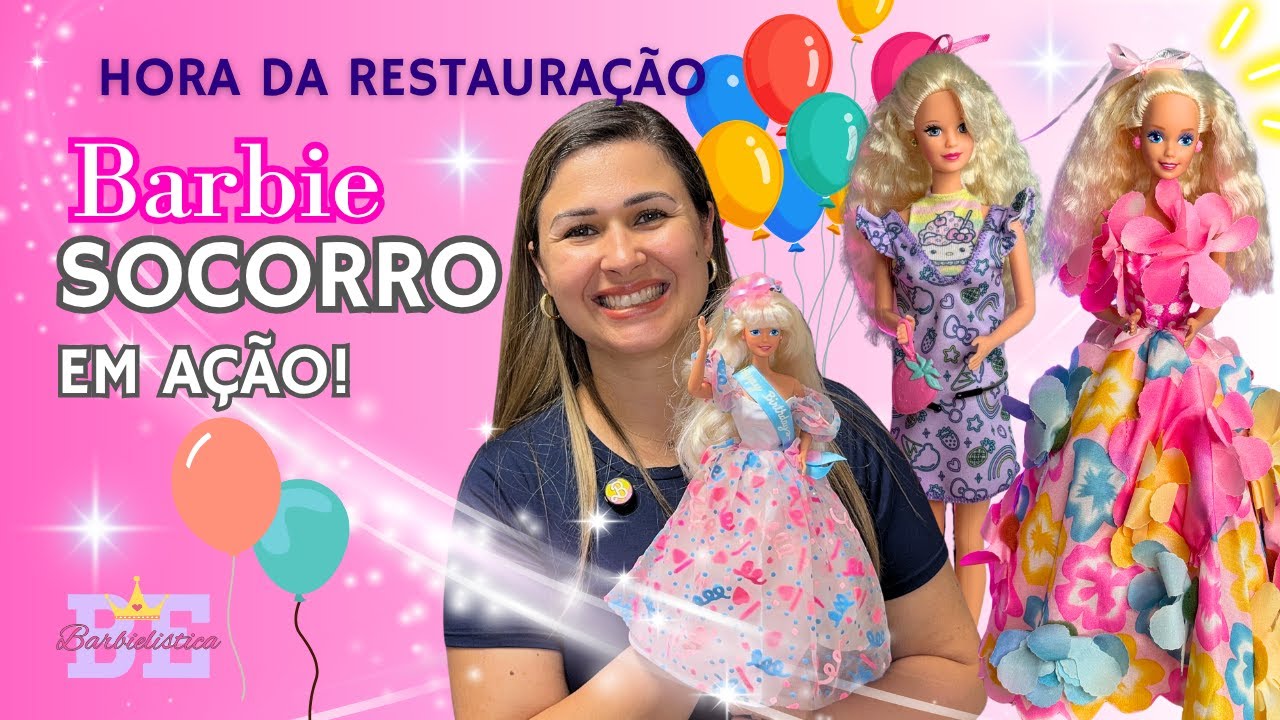 Barbie de Aniversário Restaurada + Comparativo Japão vs EUA | 👉🏻Barbie Socorro em ação😱