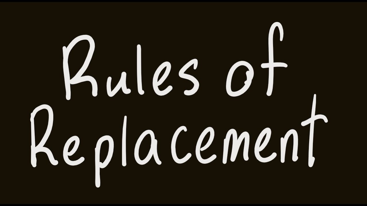 Symbolic Logic 8: Rules of Replacement
