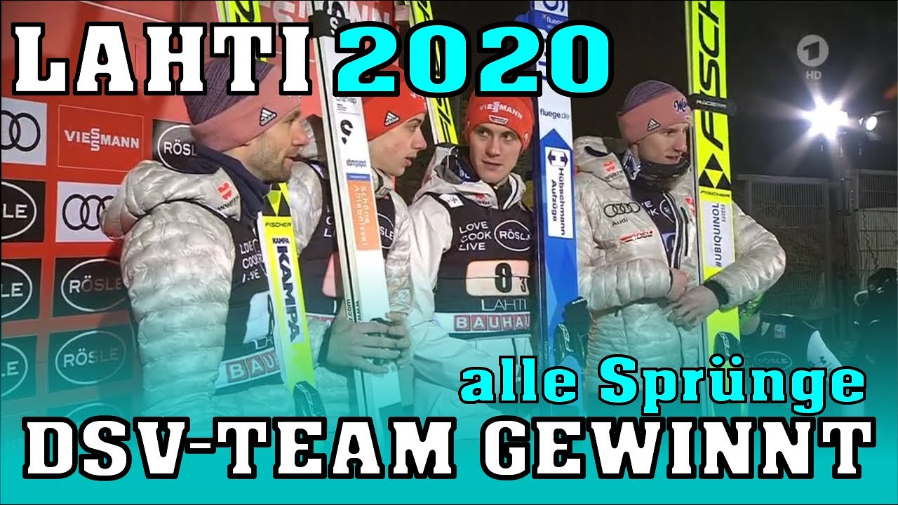 Skispringen: DSV Adler gewinnen Teamspringen in Lahti (alle 8 Sprünge)