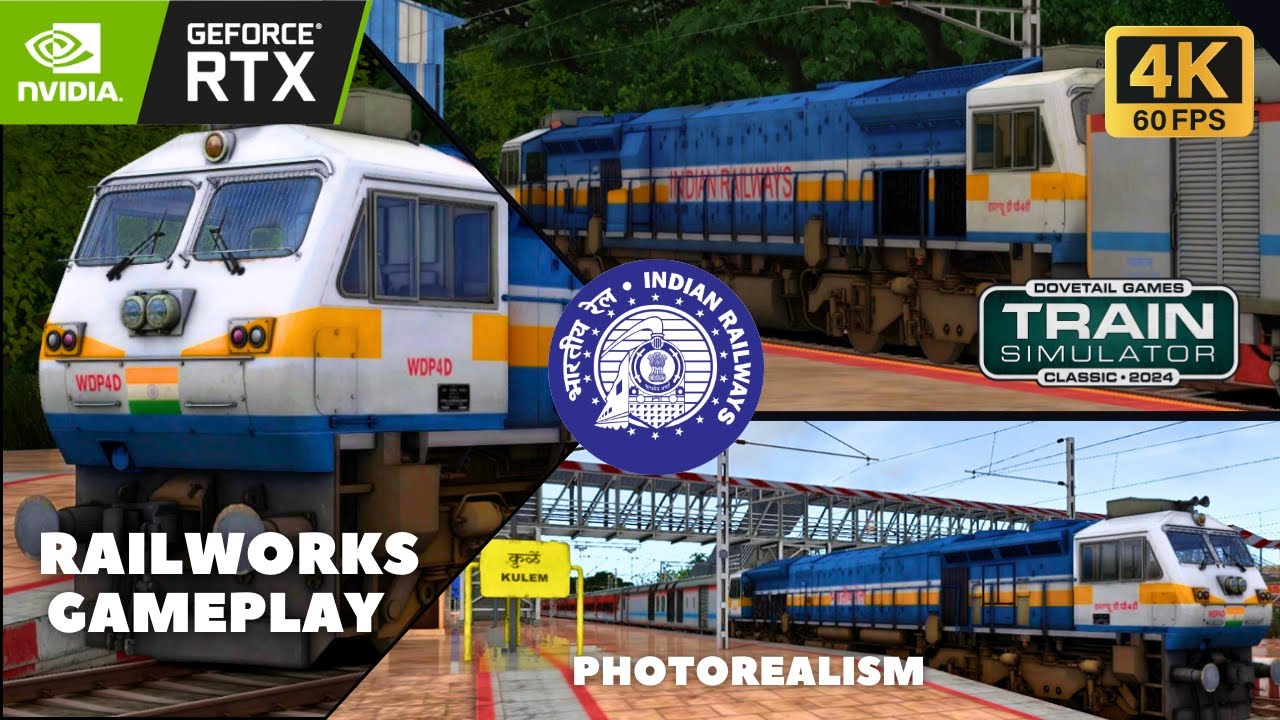Indian Railway Train Simulator Full Journey on 17315  Velankanni Weekly Express from Kulem  to Londa