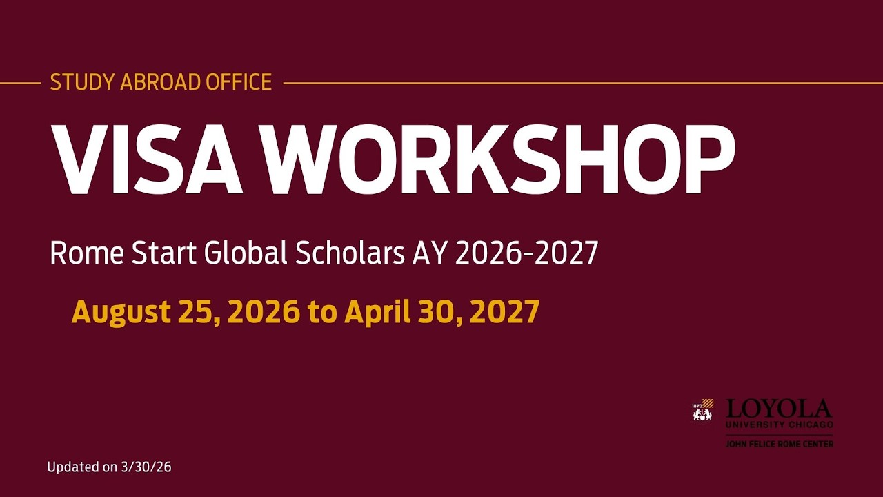 Rome Start Global Scholars Visa Workshop