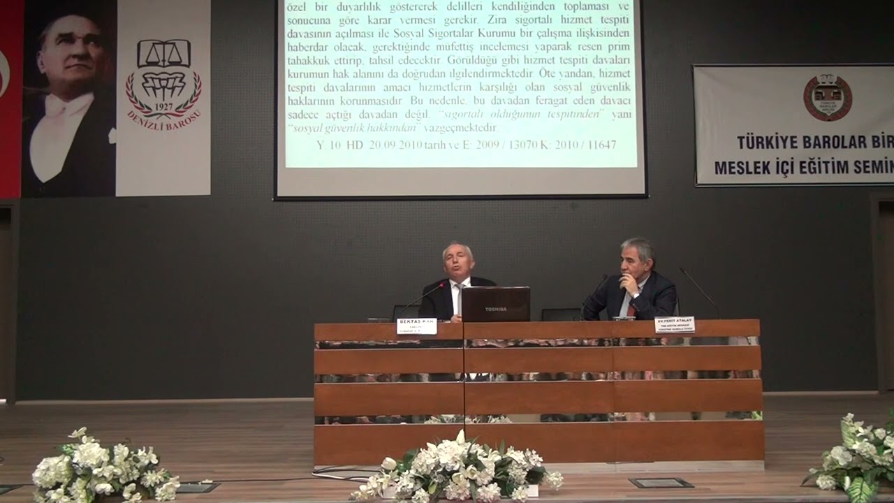 MESLEK İÇİ EĞİTİM SOSYAL GUVENLIK (IS) YARGILAMA ESASLARI, HIZMET TESPITI VE IS KAZASI
