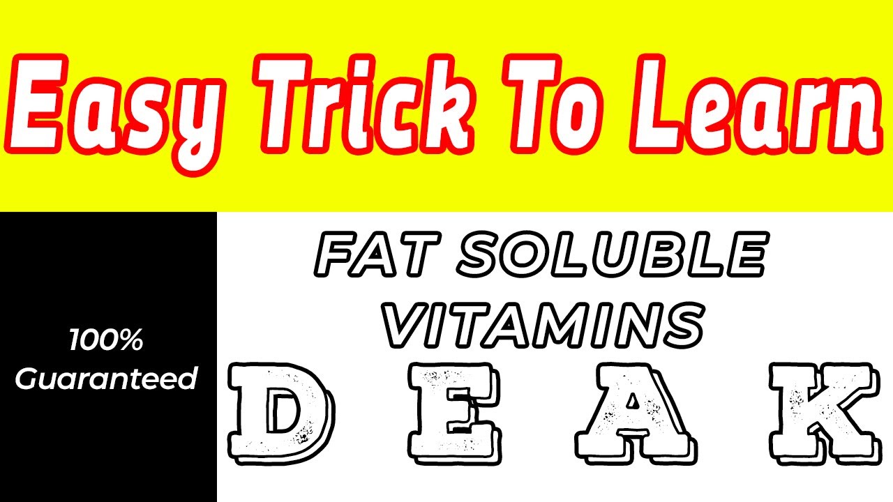 Trick To Learn Fat Soluble Vitamins NEET, NCERT, ETEA, MDCAT | Learning With Khan