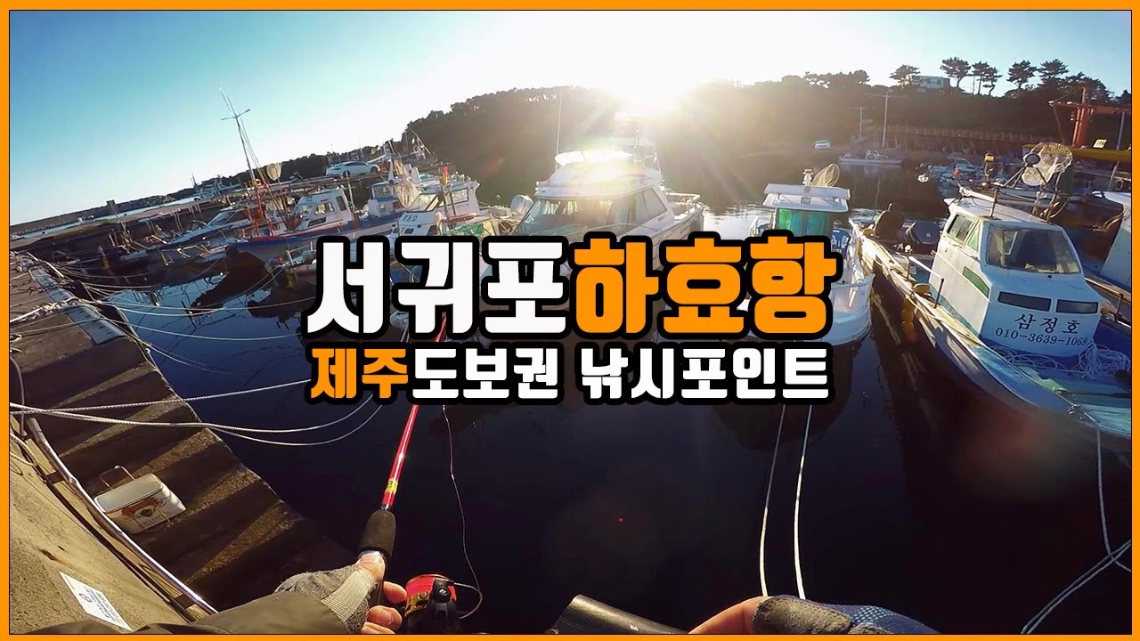 제주 도보권 낚시포인트(서귀포 하효항)