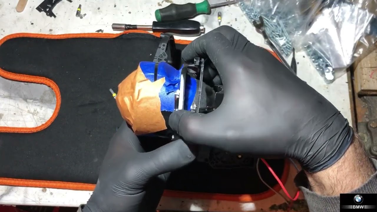 BMW e65 переборка переделка фар на Led оптика фирмы Dixel 6