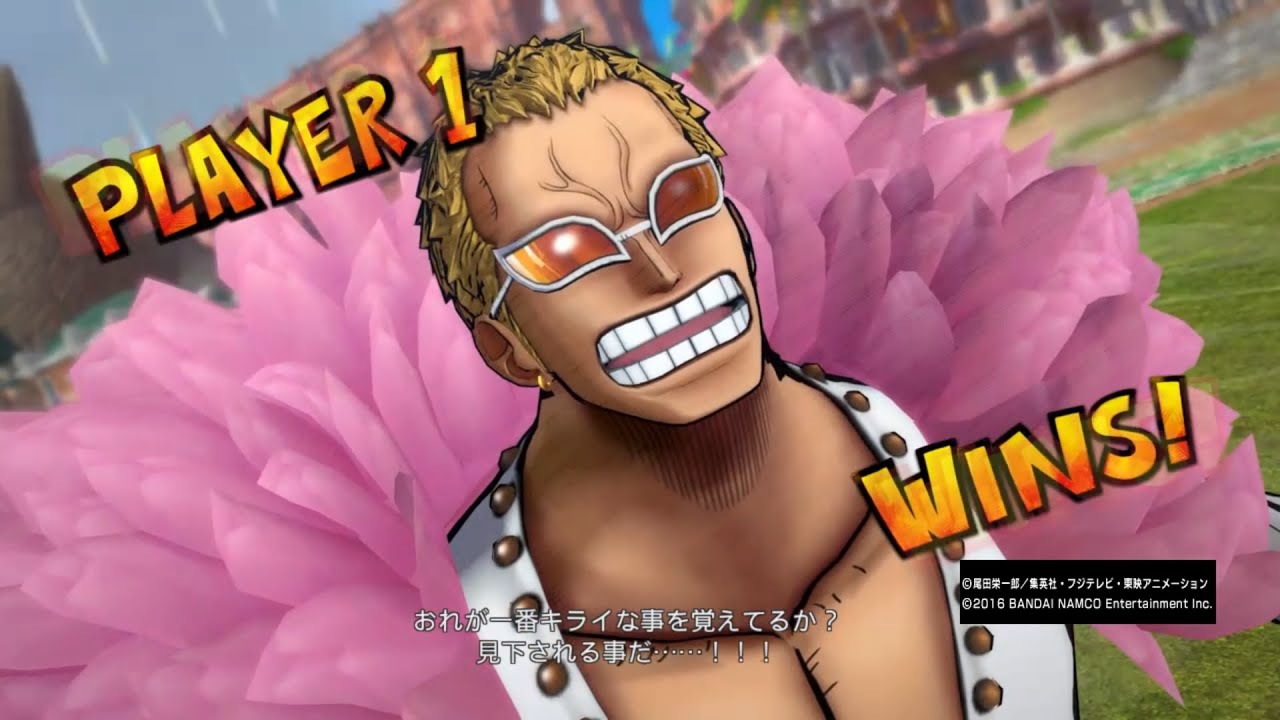 ワンピースバーニングブラッド ドフラミンゴ コンボ [ONE PIECE BURNING BLOOD Doflamingo combo]