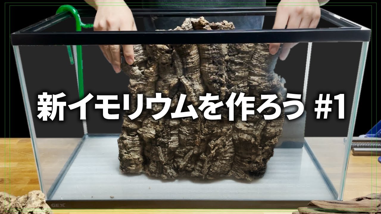 新イモリウムを作ろう #1 - コルクの壁と発泡スチロールの土台