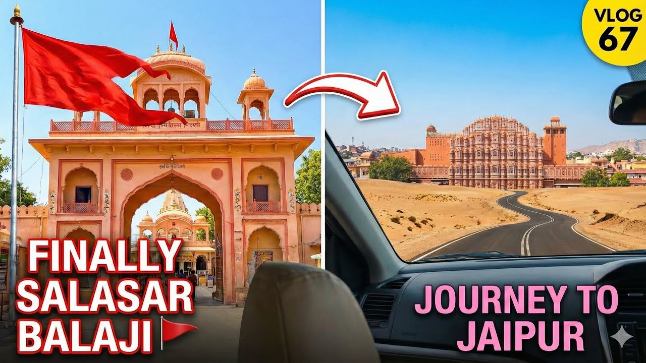 Finally at Salasar Balaji Dham! 🚩 Journey to the Pink City | Day 67