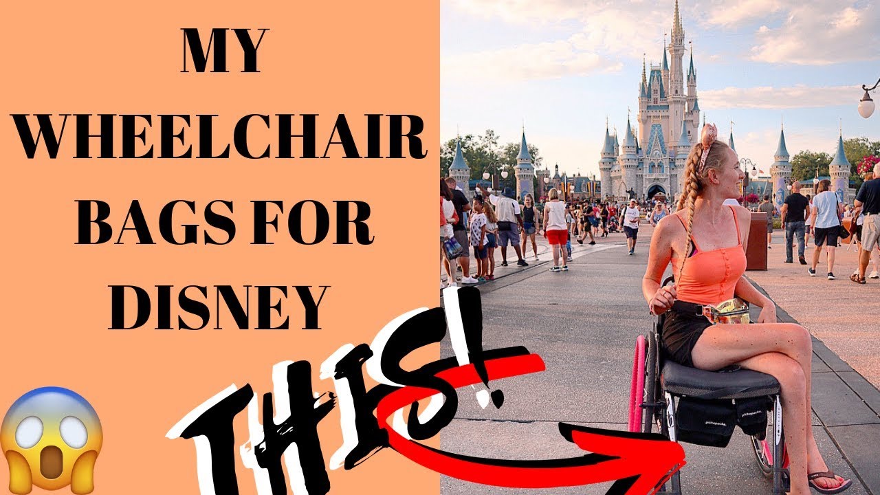 ♿️ DISABILITY REVIEW: What's in my wheelchair bag for a Disney park day. Under seat bag