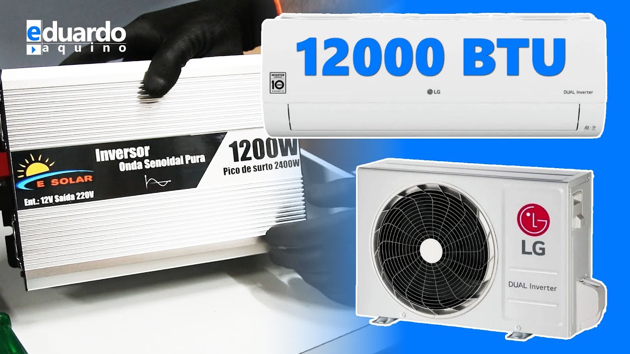 Ligando AR CONDICIONADO no Inversor eSolar 1200W 12V