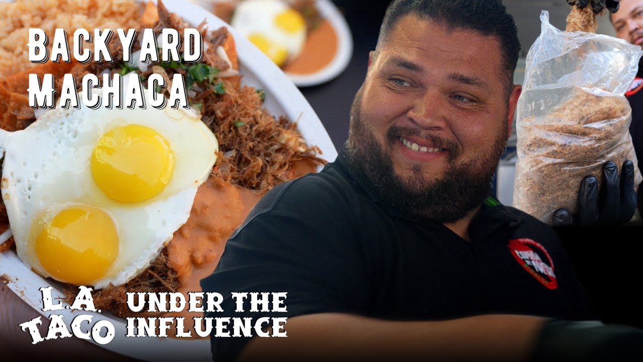 An L.A. backyard breakfast spot that imports machaca from Sinaloa, Mexico.