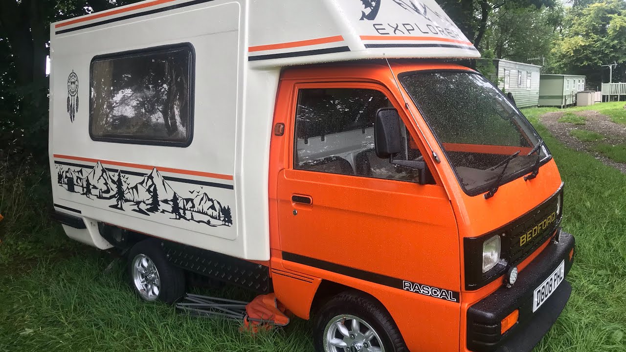 Bedford Rascal RomaHome Campervan first time over night camping in Bakewell