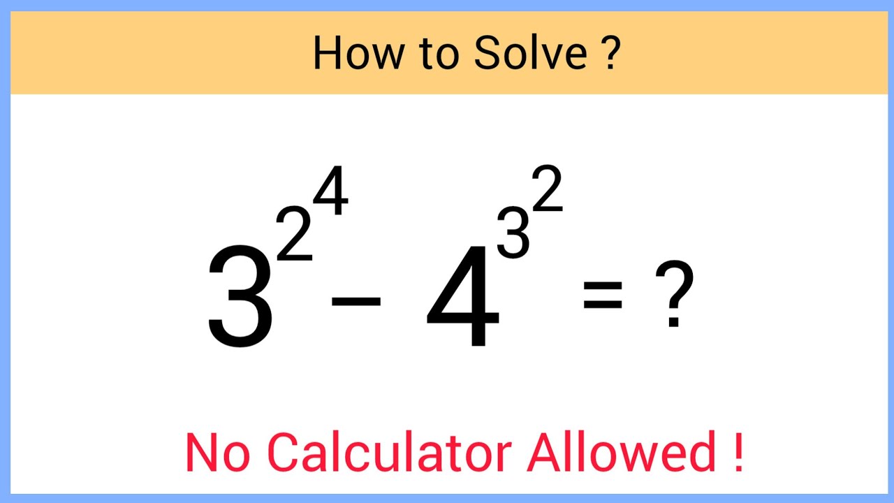 Nice Maths Olympiad Question | Exponential Maths Problem | No Calculator 🛑