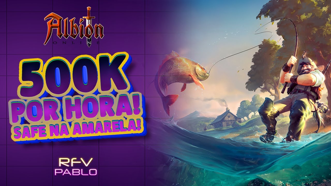 Albion Online - FAZENDO 500K DE PRATA por HORA! MODO SAFE NA AMARELA!