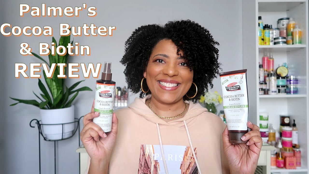 PALMER'S COCOA BUTTER & BIOTIN REVIEW | Leave-in Conditioner and Cream Styler | NaturalRaeRae