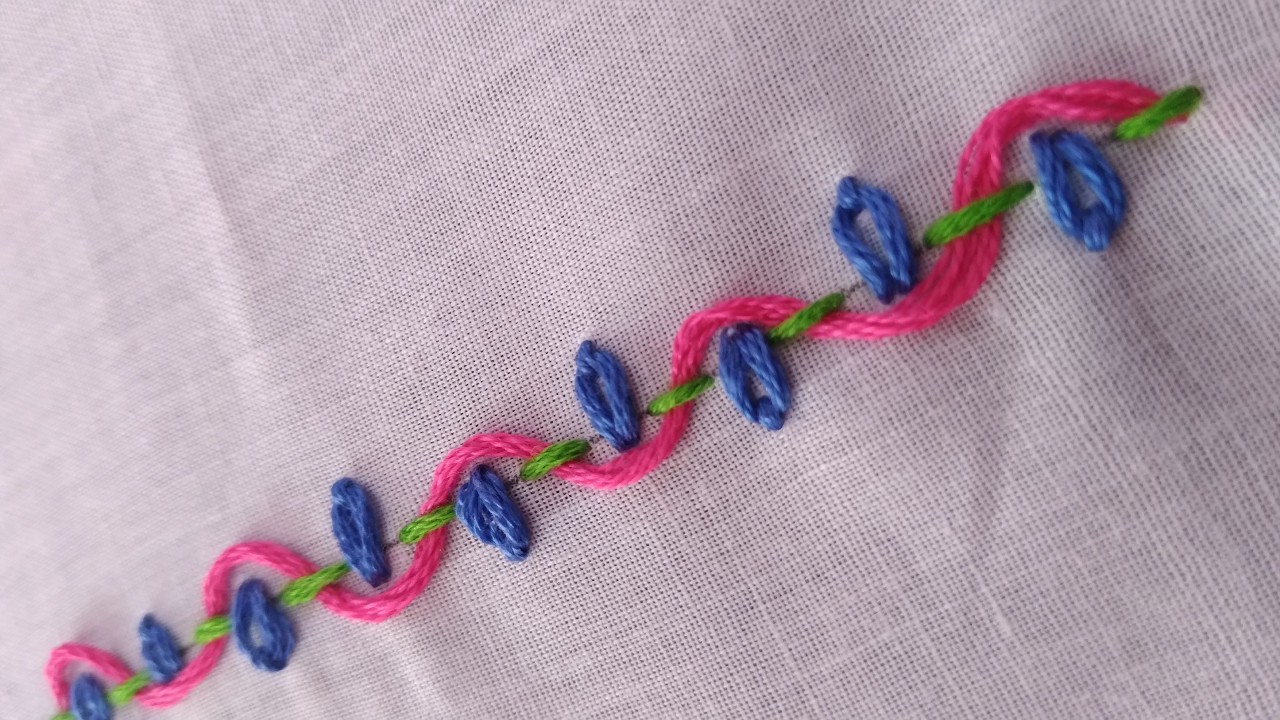 Stylish and Simple Border, Hand Embroidery Design