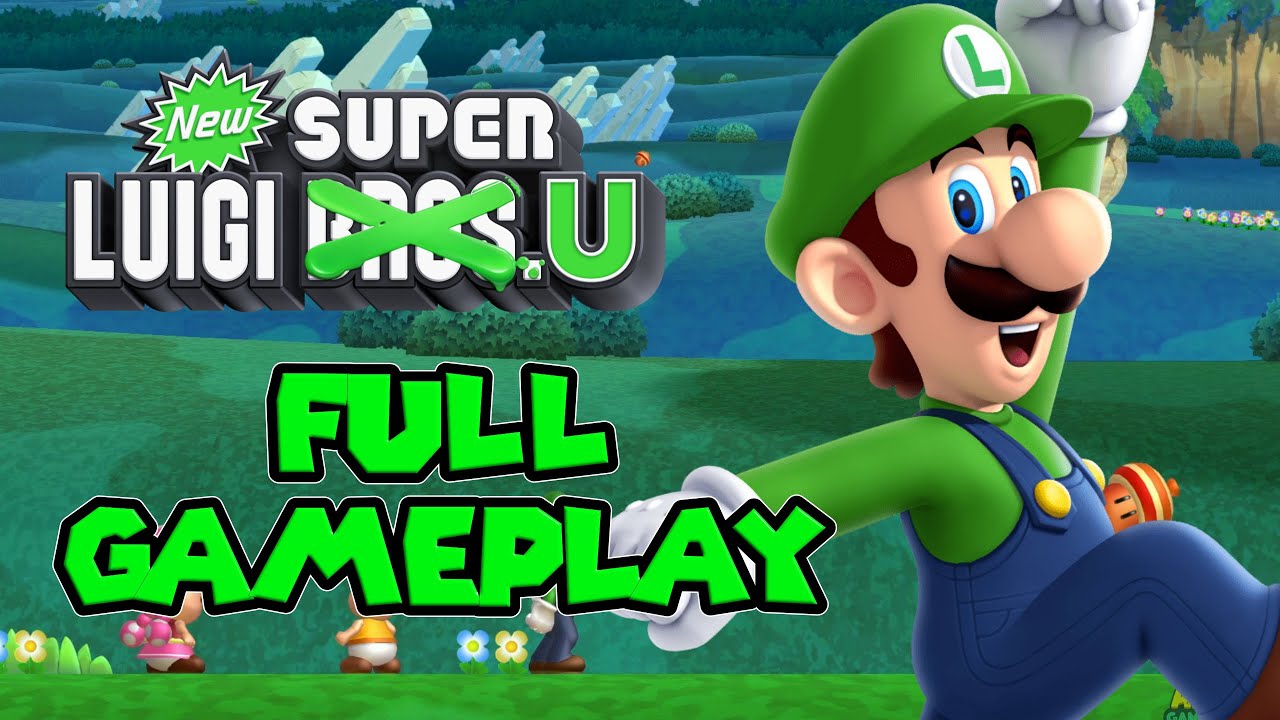 New Super Luigi U Deluxe - Full Gameplay 100% (All Star Coins)
