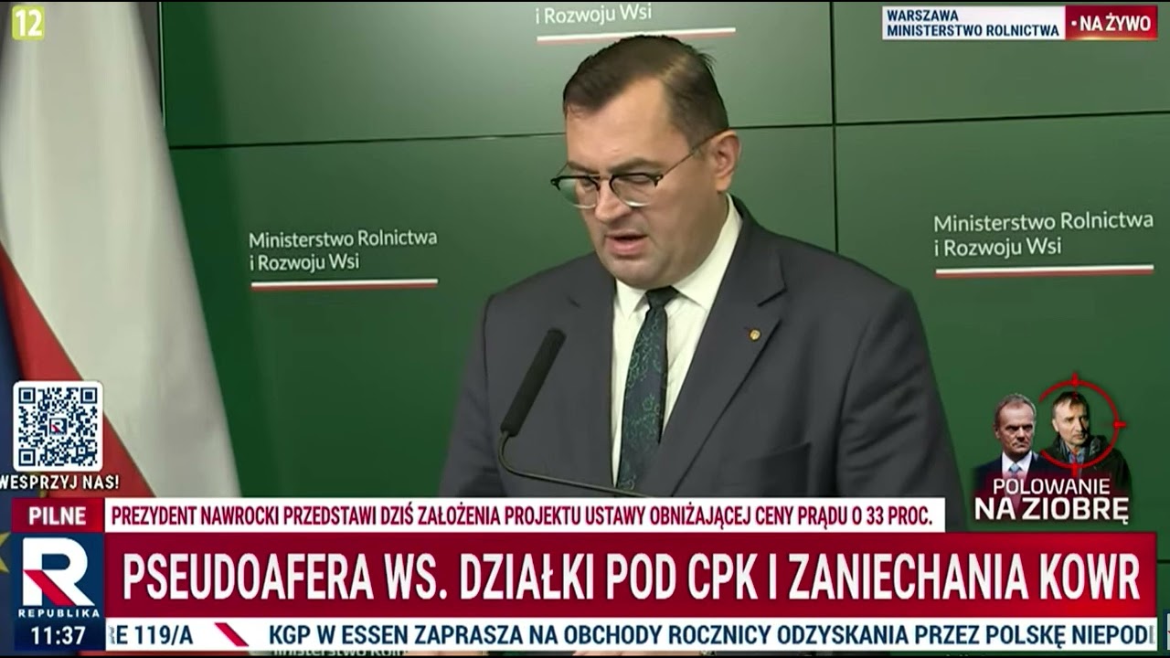 Pseudoafera ws. działki pod CPK i zaniechania KOWR!