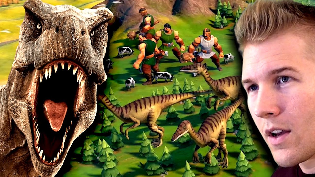 I Made a World Where Humans Use Dinosaurs to Fight! (Civilization)