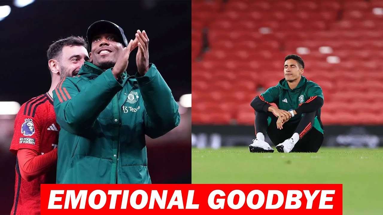 Raphael Varane & Anthony Martial Say Goodbye to Man Utd fans at Old Trafford