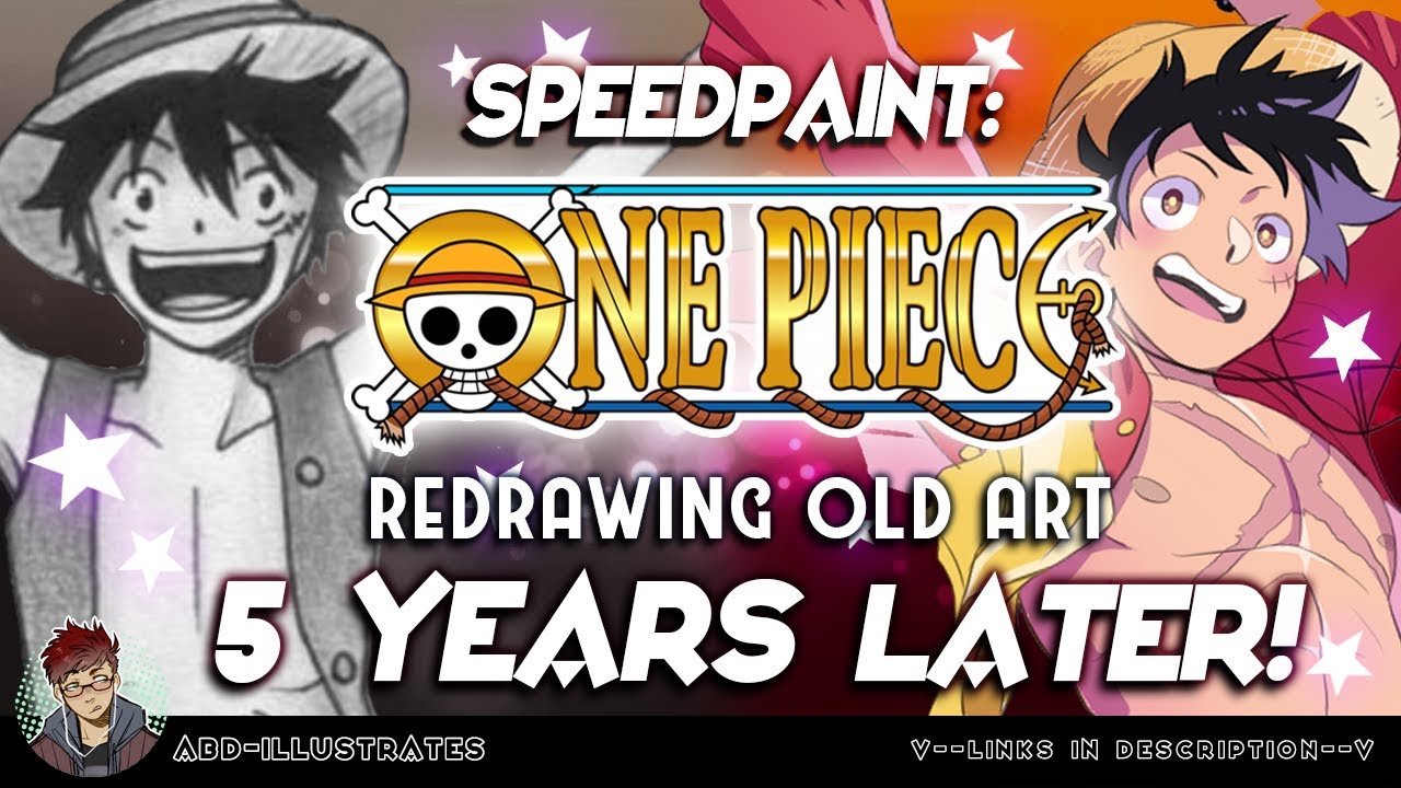 Redrawing my old art | One Piece SPEEDPAINT