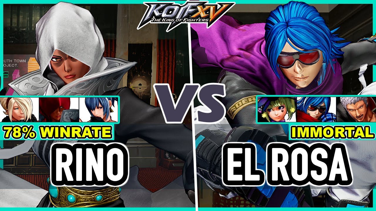 KOF XV 🔥 Rino (Leona/Najd/Ash) vs El Rosa (Sylvie/Krohnen/O.Yashiro)