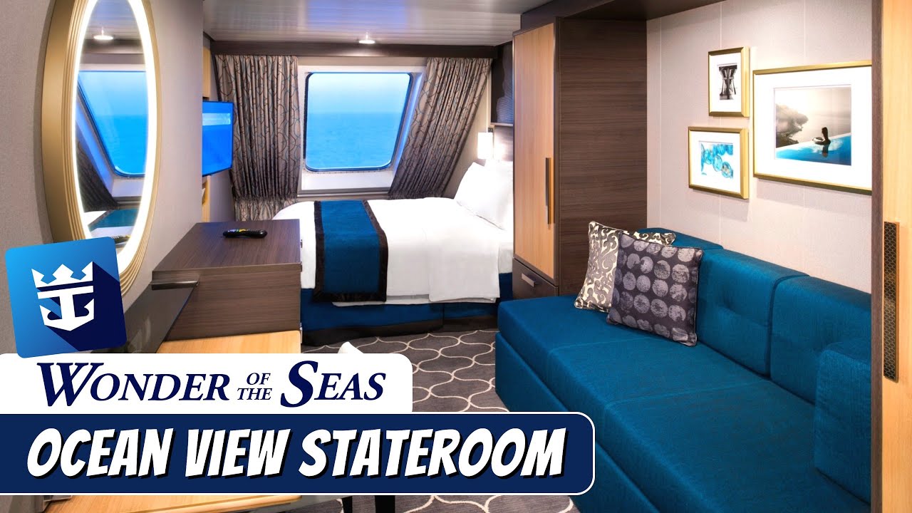 Wonder of the Seas | Forward Ocean View Stateroom Full Tour & Review 4K | Royal Caribbean Cruise