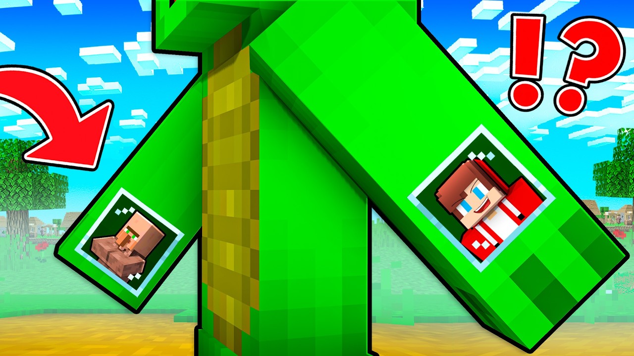 JJ and Villager Built a House inside Mikey's Arms in Minecraft - Maizen