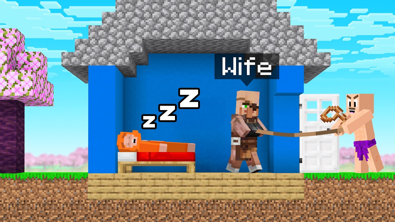 I KIDNAP my Friends WIFE in Minecraft Cherry Island!