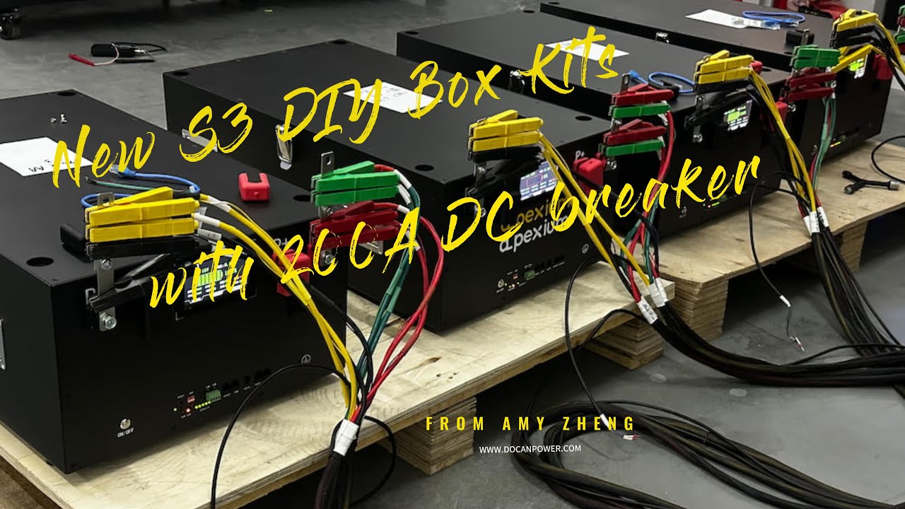 Upgraded S3 DIY Box | 200A JK BMS + DC Breaker | Docan Apexium DIY Kit  #solarhomesystem #docanamy