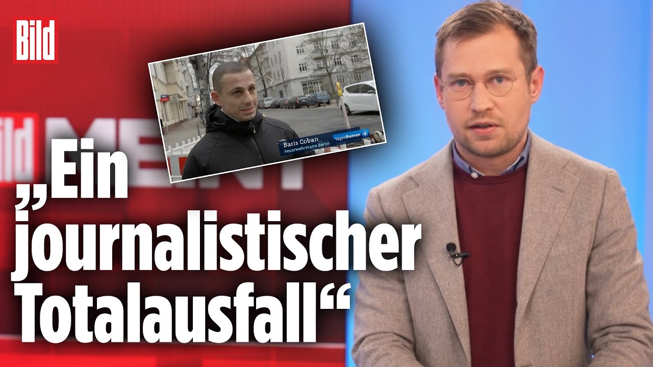 &bdquo;Tagesthemen&ldquo; zensieren Feuerwehrmann | Silvester-Krawalle in Berlin