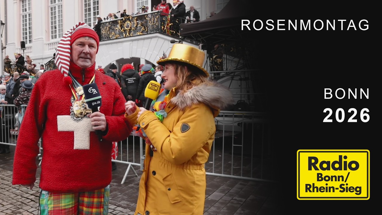Der Livestream zum Bonner Rosenmontagszug 2026