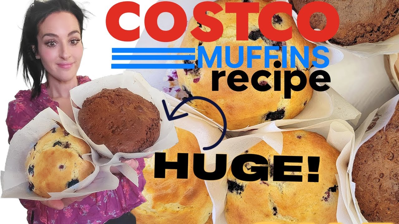 COSTCO MUFFIN HACK | HOW TO MAKE JUMBO COSTCO MUFFINS | CAKE MIX RECIPE