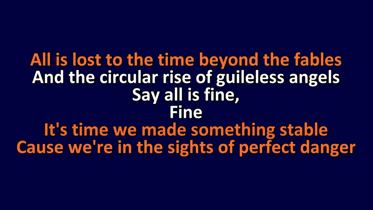 Interpol - Fables - Karaoke Instrumental Lyrics - ObsKure